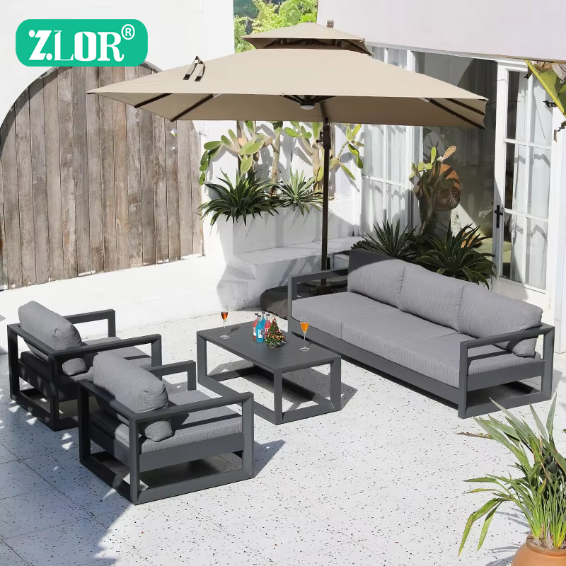 Outdoor Furniture Quality - 럭셔리 알루미늄 야외 소파 세트 정원