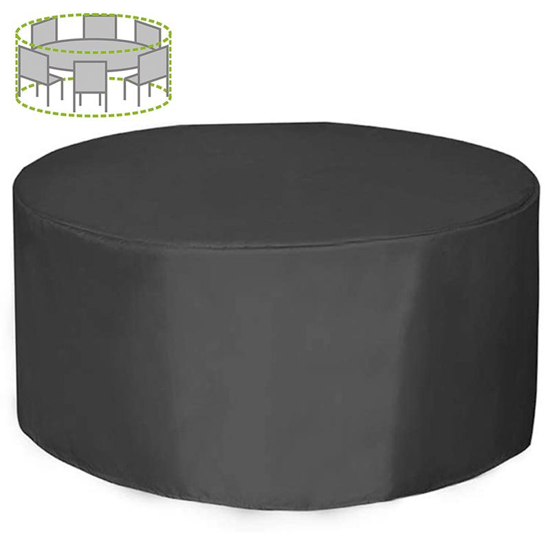 Outdoor Furniture European - 12 사이즈 원형 가구 커버 210D