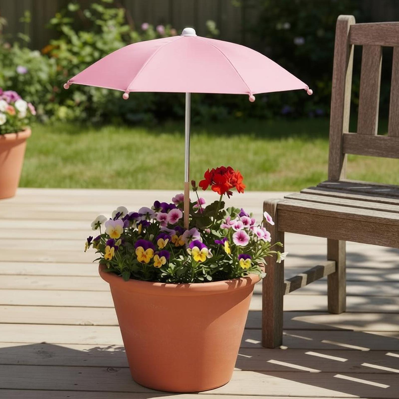 Outdoor Furniture With Umbrella - 식물 우산 야외 보호 방풍 그늘막