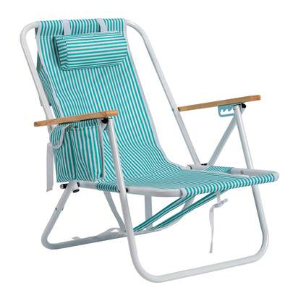 Outdoor Furniture Green - 조절 가능한 4단 접이식 비치 의자,