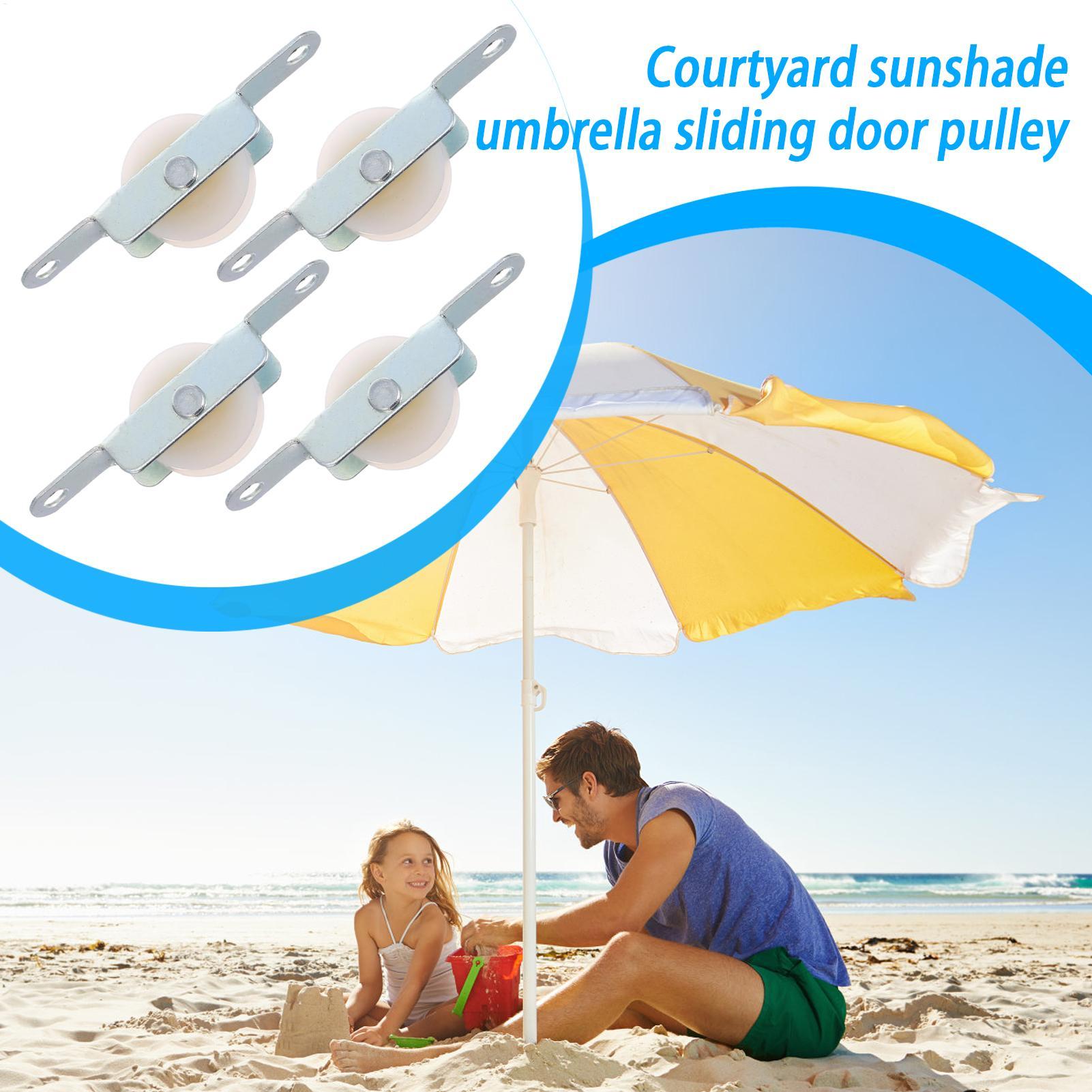 Outdoor Furniture With Umbrella - 4pcs 파티오 우산 로프 풀리 브래킷