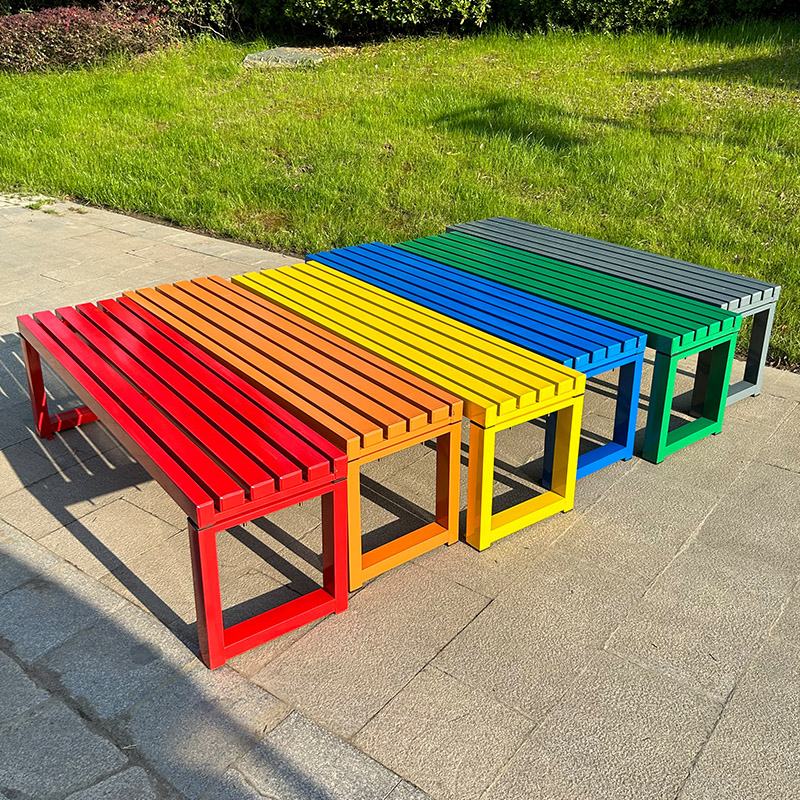 Outdoor Furniture Bench - 인터넷 유명인 화이트 등받이 벤치 풀