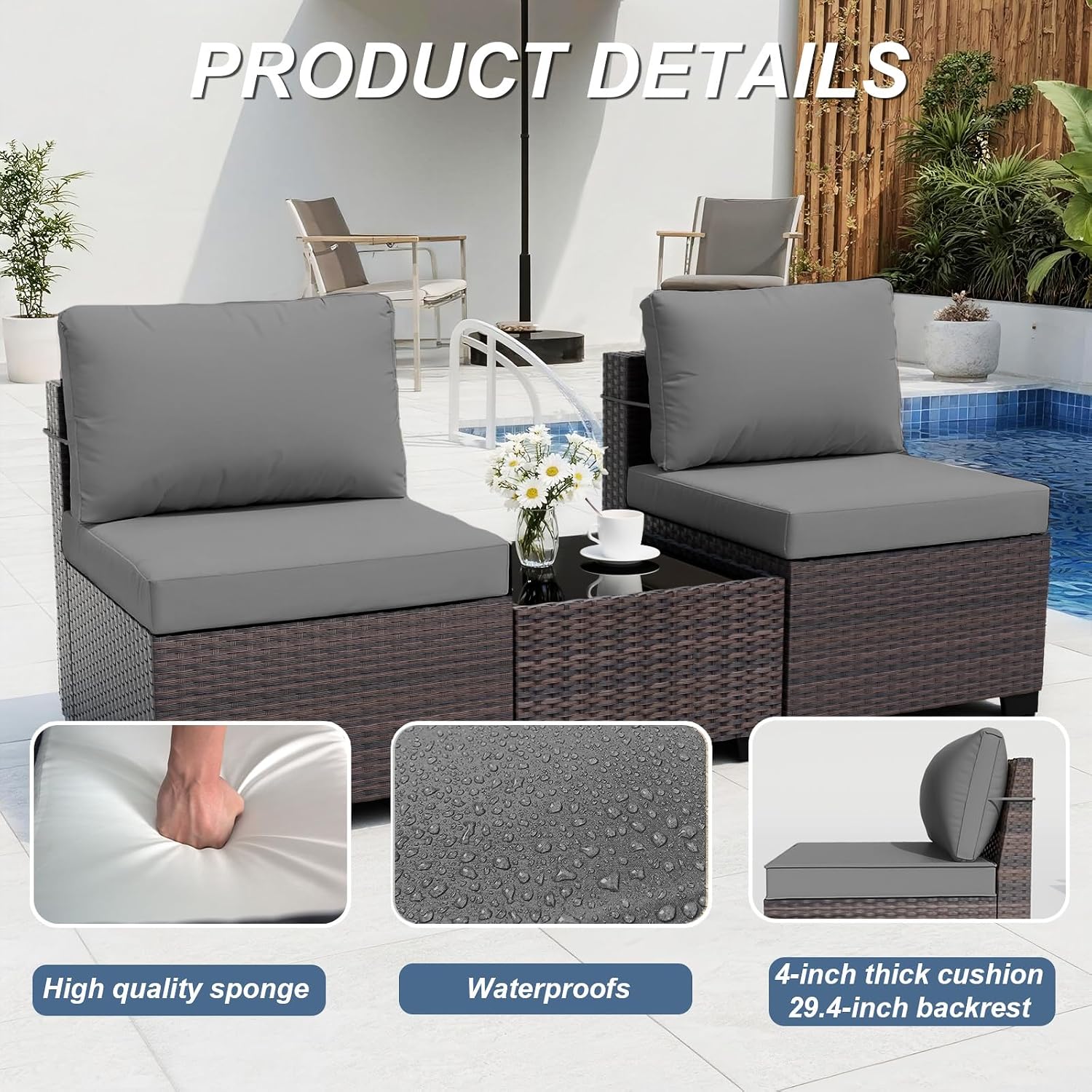 10피스 야외용 섹셔널 소파 세트 (프로판 화덕 테이블 - Outdoor Furniture Fire Table 리뷰 및 가격
