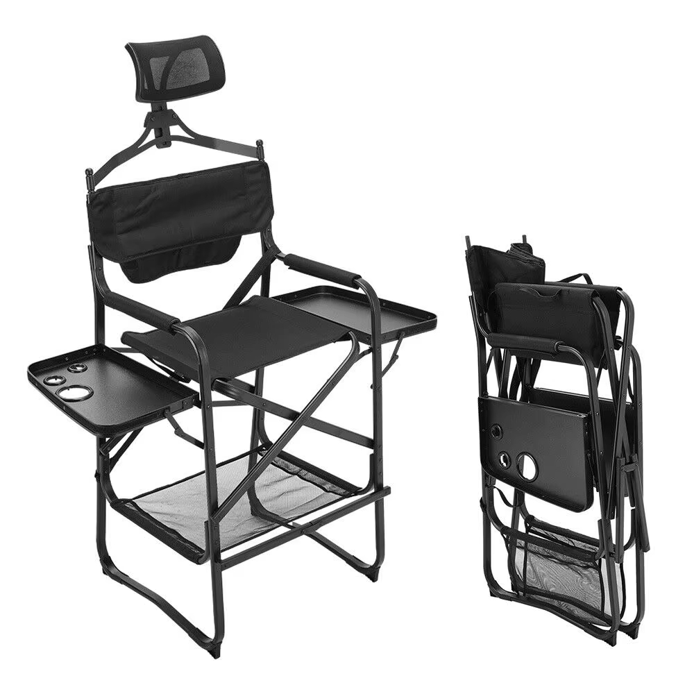 키 큰 감독 의자, 튼튼한 바 높이 접이식 메이크업 의 - Outdoor Furniture Heavy Duty 리뷰 및 가격