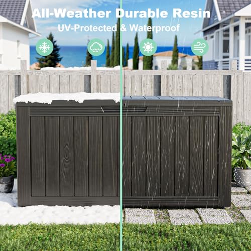 야외 방수 레진 수납 데크 박스 잠금 가능 야외 벤치  - Outdoor Furniture With Storage 리뷰 및 가격