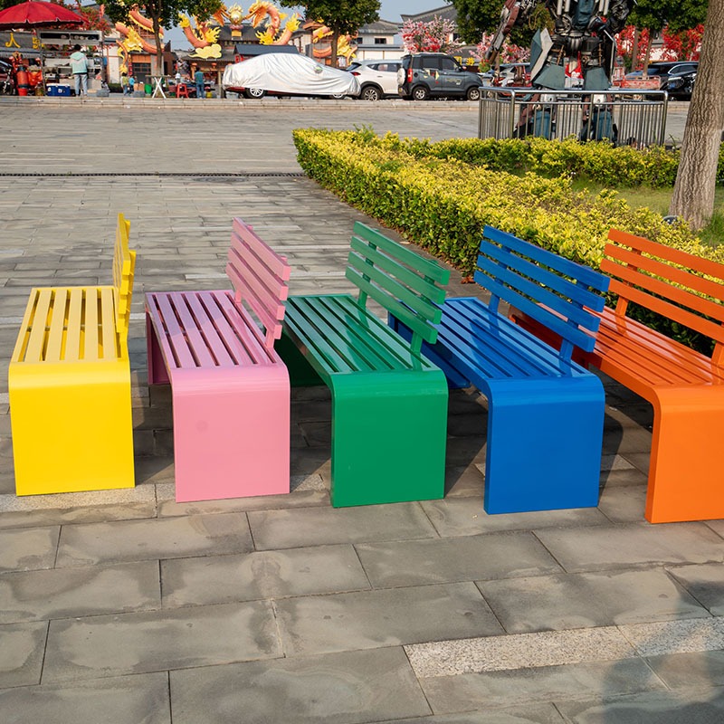다채로운 현대식 야외 금속 정원 벤치 맞춤형 파티오 벤 - Outdoor Furniture Bench 리뷰 및 가격