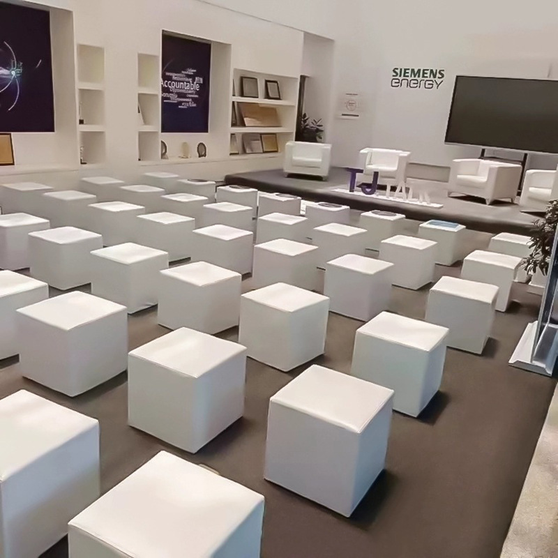 야외 결혼식 행사용 간단한 가죽 스툴 가정용 작은 사각 - Outdoor Furniture Exhibition 리뷰 및 가격