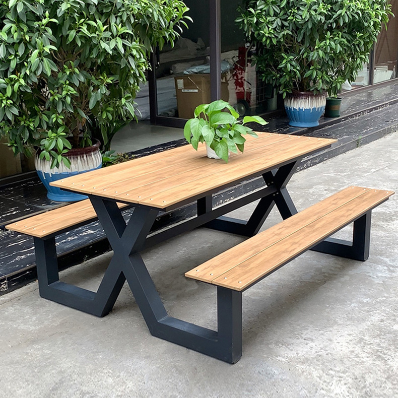 야외 방수 원목 금속 모던 2인용 내구성 벤치 일체형  - Outdoor Furniture Bench 리뷰 및 가격