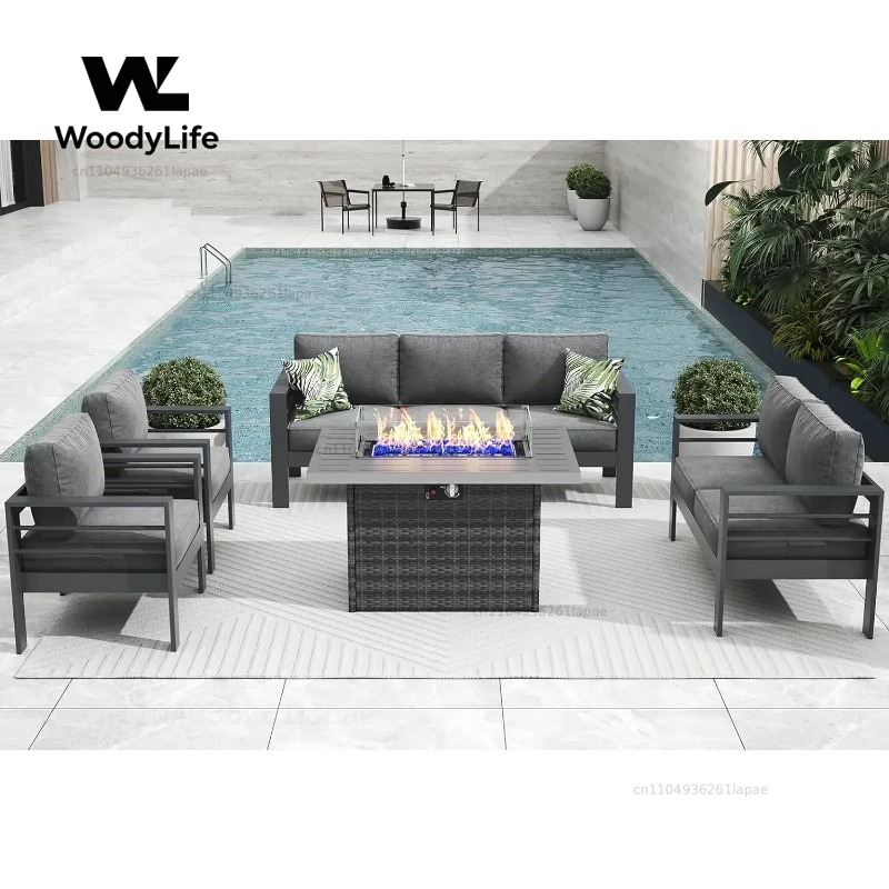 L5 모던 알루미늄 파티오 가구 세트 (화덕 테이블 포 - Outdoor Furniture Fire Table 리뷰 및 가격