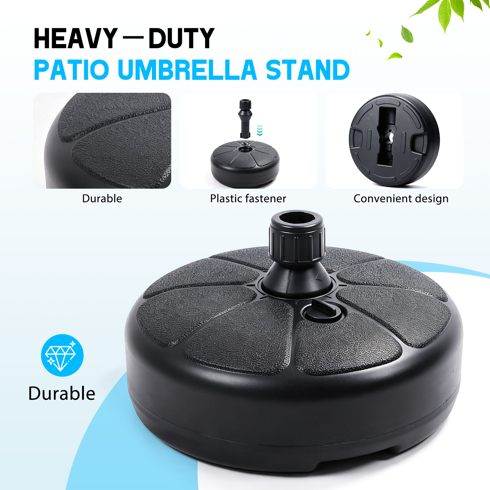 26파운드(약 12kg) 물/모래로 채울 수 있는 우산 - Outdoor Furniture With Umbrella 리뷰 및 가격