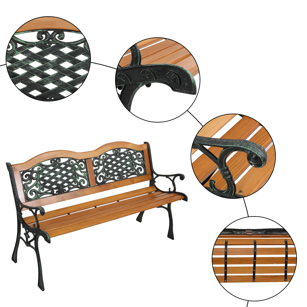 현대적인 49인치 야외 파티오 공원 정원 벤치 가구 ( - Outdoor Furniture Bench 리뷰 및 가격