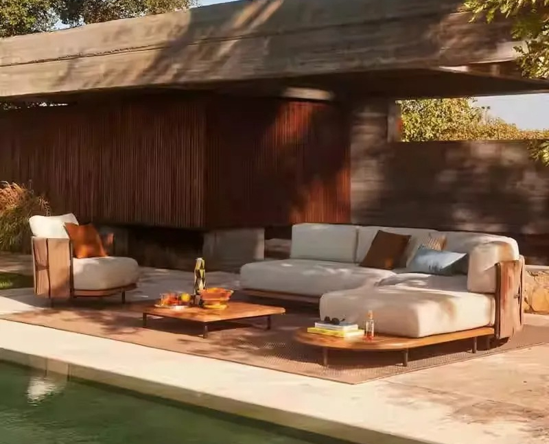 북유럽 스타일 야외 라탄 소파 빌라 마당 정원 선룸 디 - Outdoor Furniture Sofa 리뷰 및 가격
