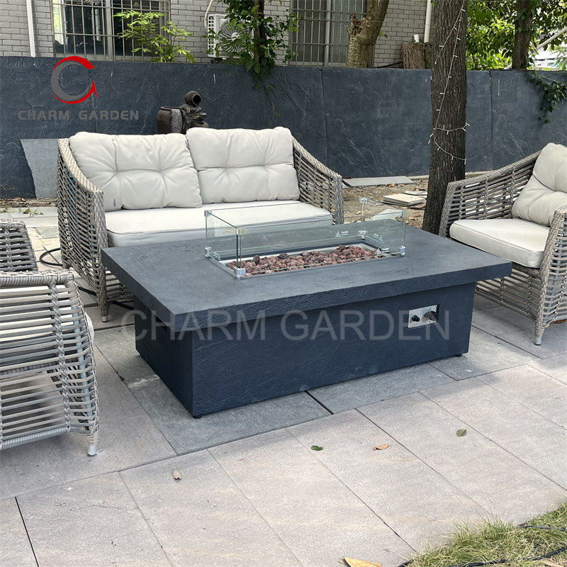 파티오 히터 고급 야외 가구 자연열대 숲 대리석 느낌  - Outdoor Furniture Fire Table 리뷰 및 가격