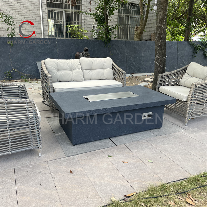 파티오 히터 고급 야외 가구 자연열대 숲 대리석 느낌  - Outdoor Furniture Fire Table 리뷰 및 가격