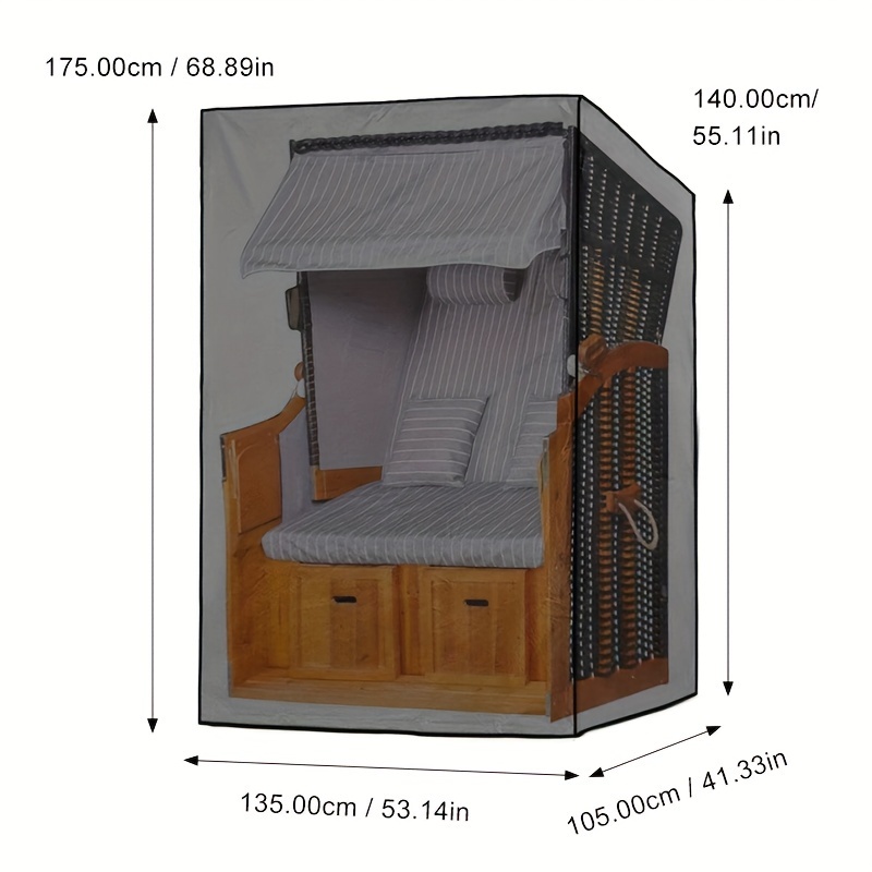 1피스 블랙 야외 가구 커버, 해변용 의자, 정원 그네 - Outdoor Furniture Protector 리뷰 및 가격