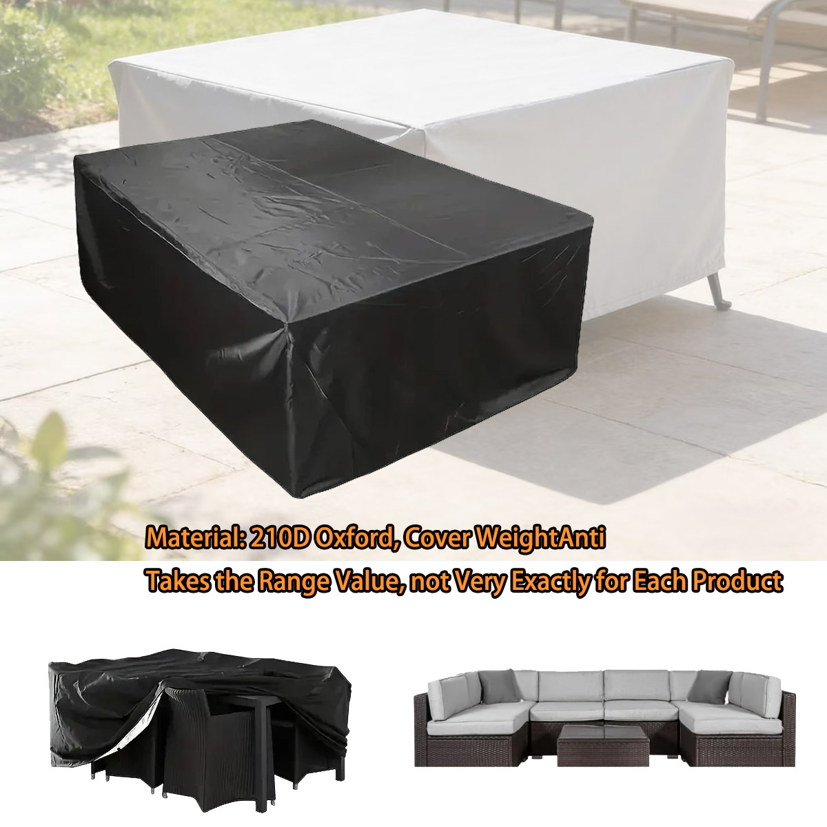 600가지 사이즈의 야외 가구 커버, 자외선 차단 파티 - Outdoor Furniture Nearby 리뷰 및 가격
