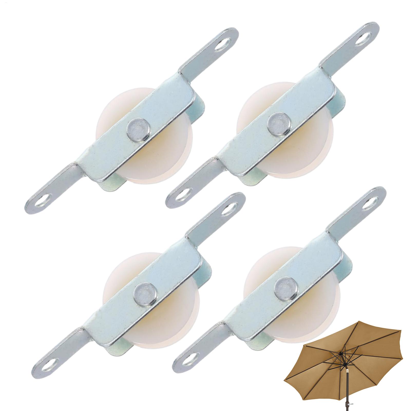 4pcs 파티오 우산 로프 풀리 브래킷 파라솔 로프 슬 - Outdoor Furniture With Umbrella 리뷰 및 가격