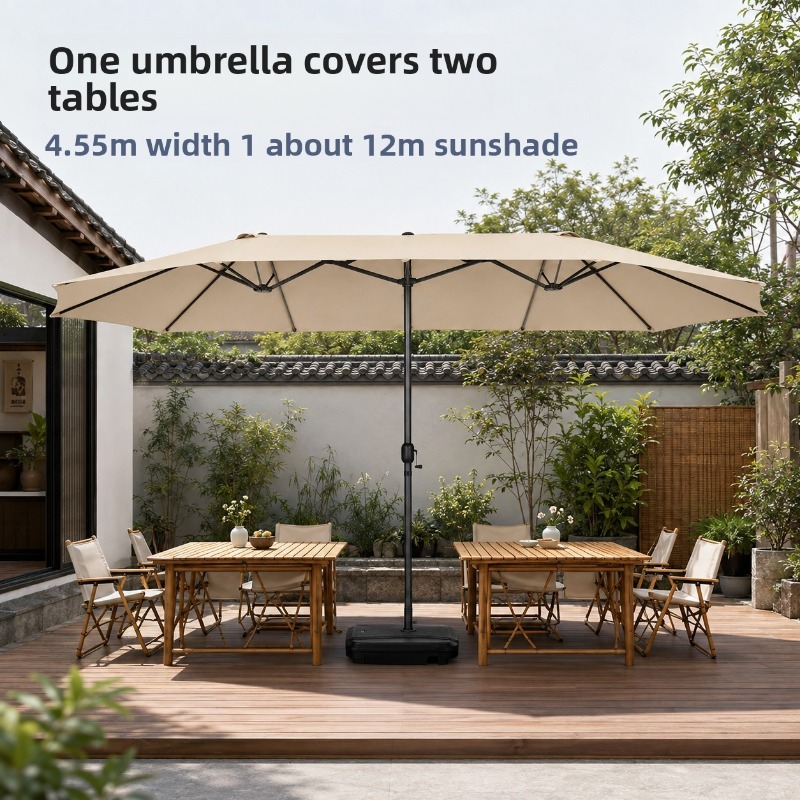 야외용 대형 센터폴 삼단 파라솔 정원용 상업용 캠핑용  - Outdoor Furniture With Umbrella 리뷰 및 가격