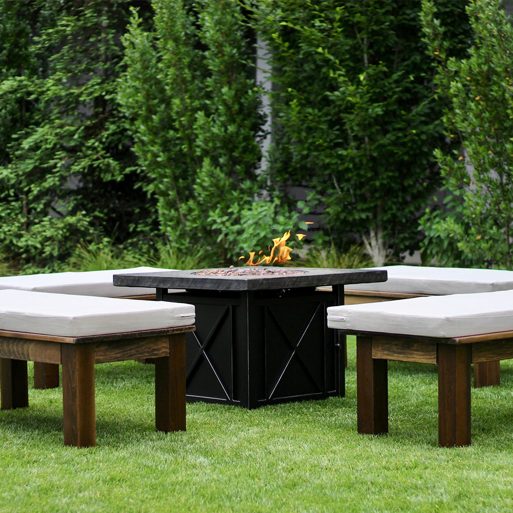 현대적인 스테인리스 스틸과 콜튼 스틸로 제작된 야외 가 - Outdoor Furniture Fire Table 리뷰 및 가격