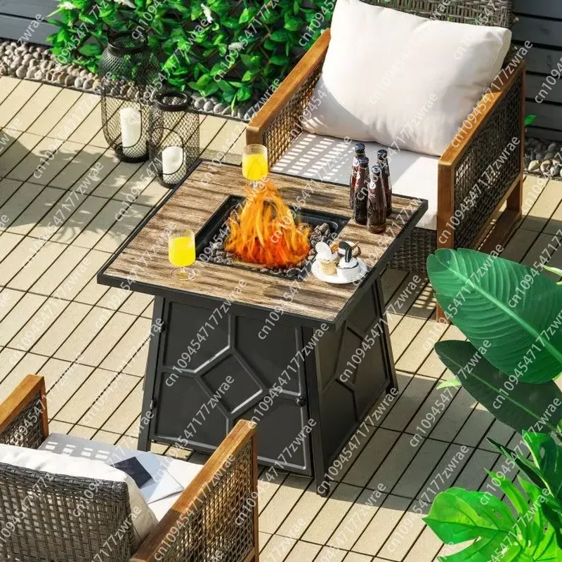 40,000개의 28인치 가스 화덕 테이블(커버 포함) - Outdoor Furniture Fire Table 리뷰 및 가격
